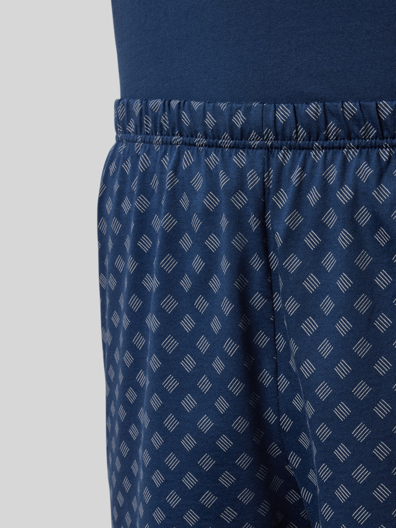 Schiesser Pyjama met geribde V-hals