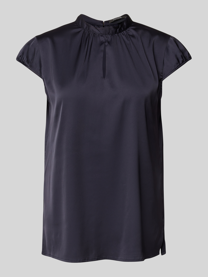 comma Regular fit blouse met druppelvormige hals