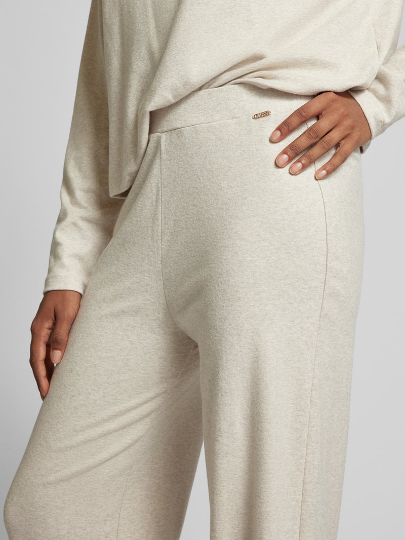Guess Wide leg stoffen broek met labelapplicatie model 'ELSA'
