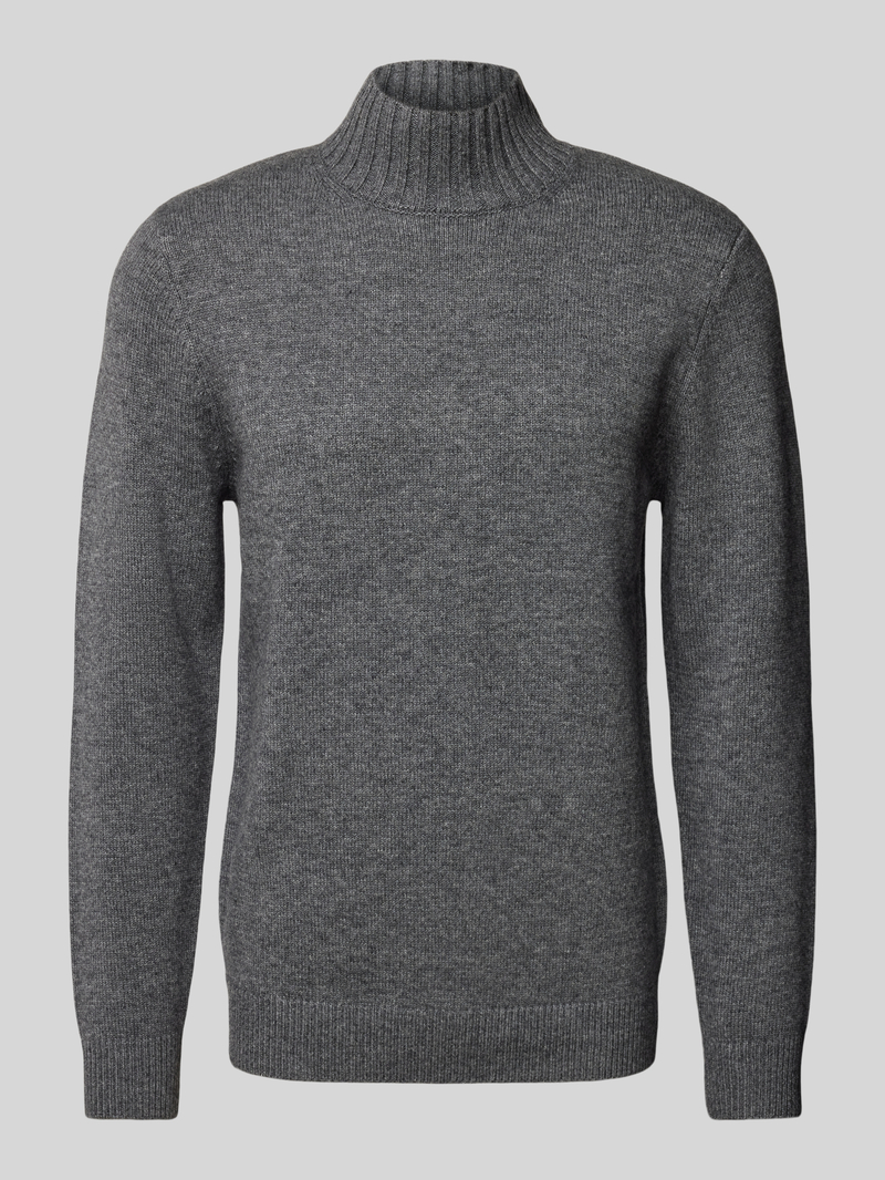 Profuomo Gebreide pullover met ribboorden