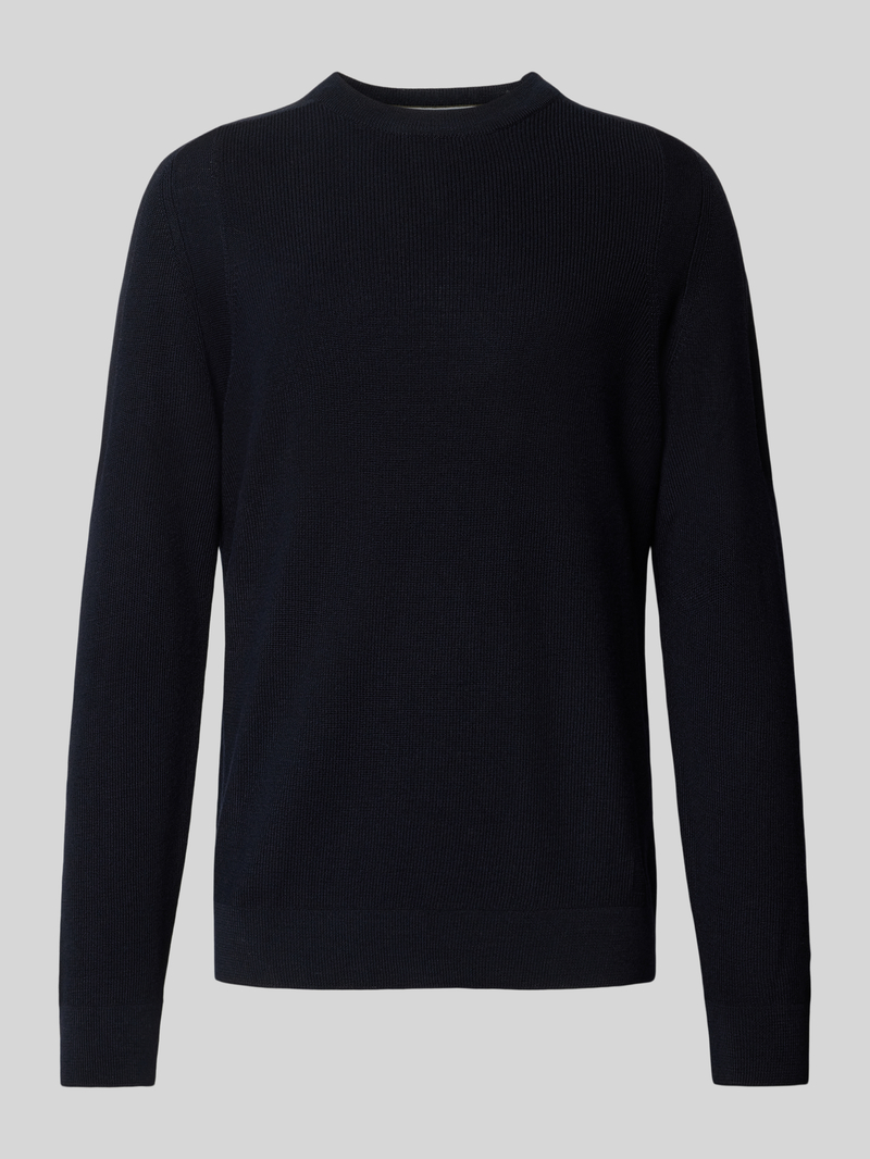 BRAX Gebreide pullover met labeldetail model 'ROY'