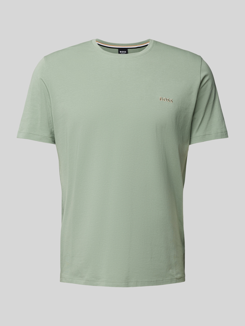 Boss T-shirt met labelstitching model 'MIX&MATCH'