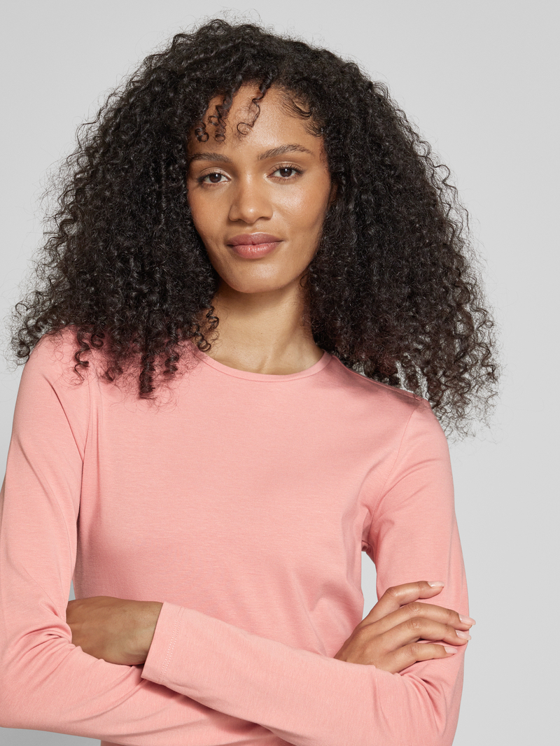 Opus Shirt met lange mouwen en ronde hals model 'Smilla Dailies'