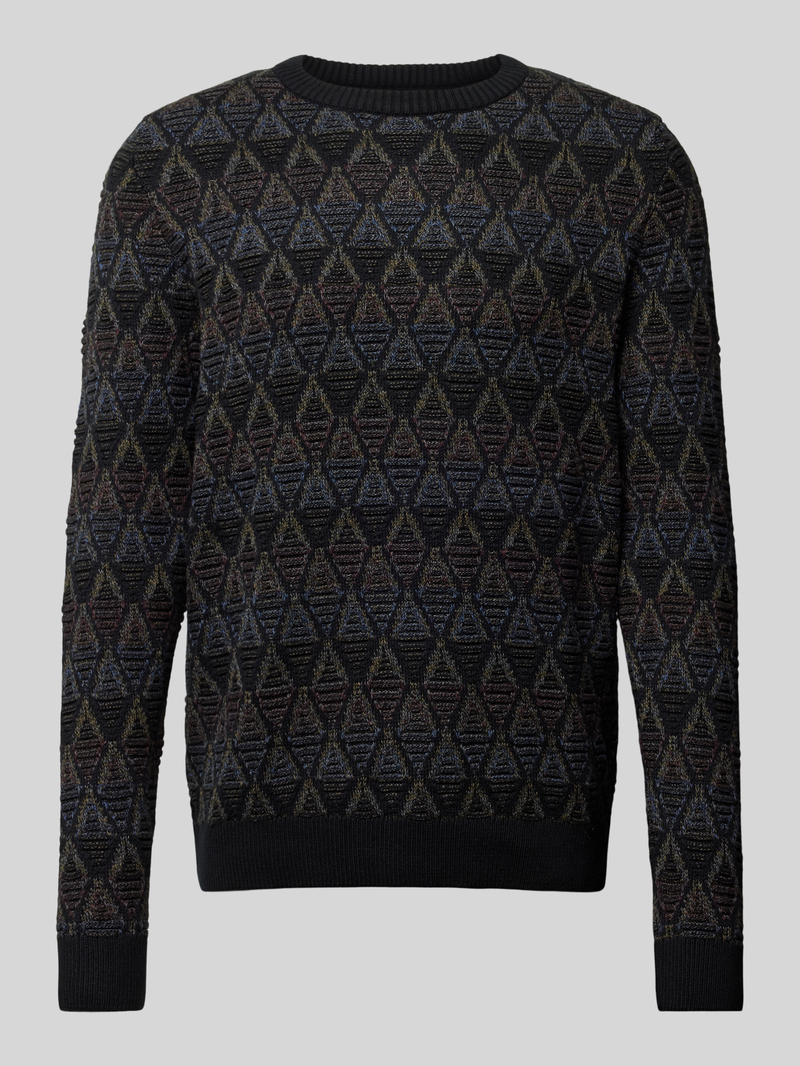 Jack & Jones Premium Gebreide pullover met ribboorden model 'EDDIE'