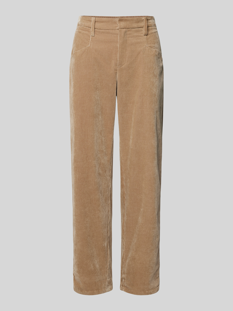 Daydream Regular fit corduroy broek met riemlussen, model 'Twist'