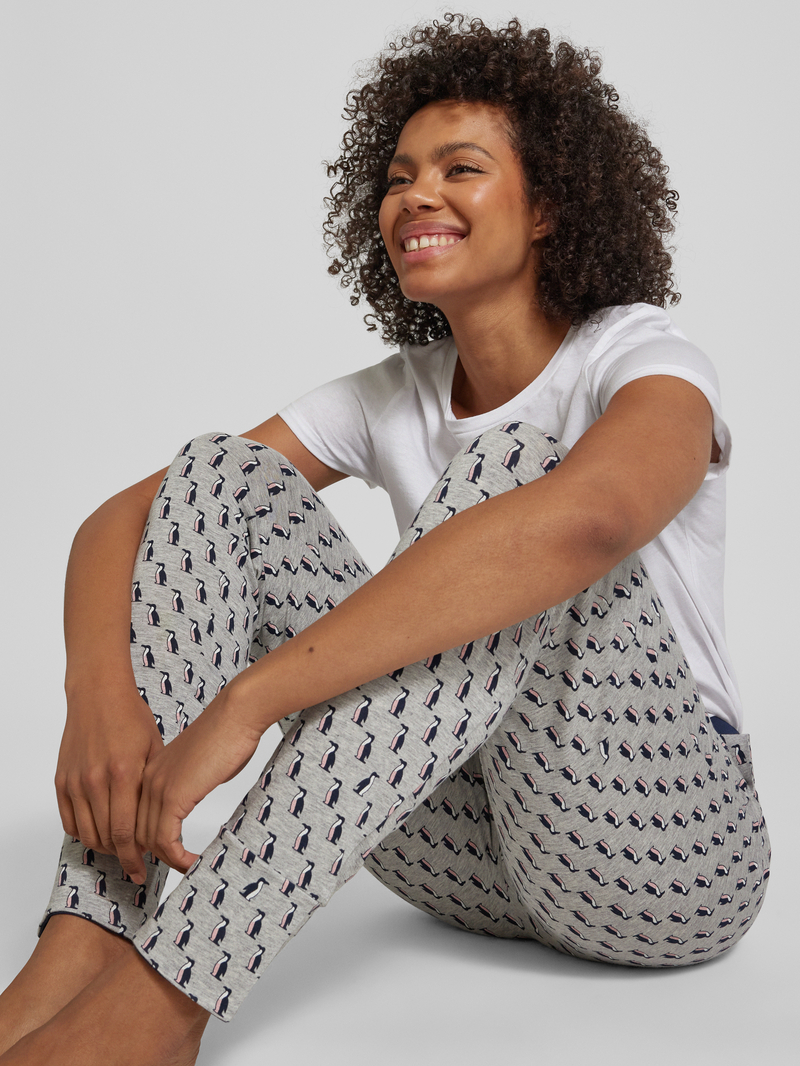mey Slim fit legging met tunnelkoord
