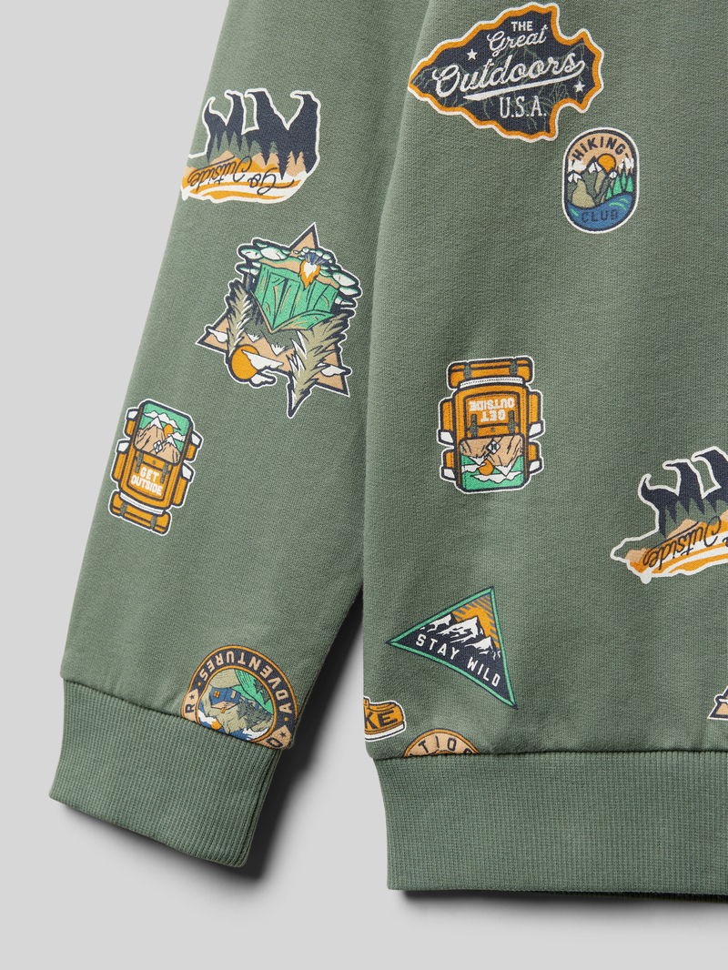 name it Sweatshirt met ribboorden model 'NENNO'