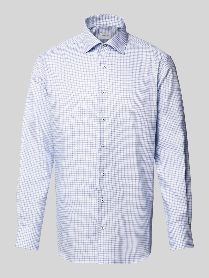 ETERNA REGULAR FIT Modern fit zakelijk overhemd met kentkraag