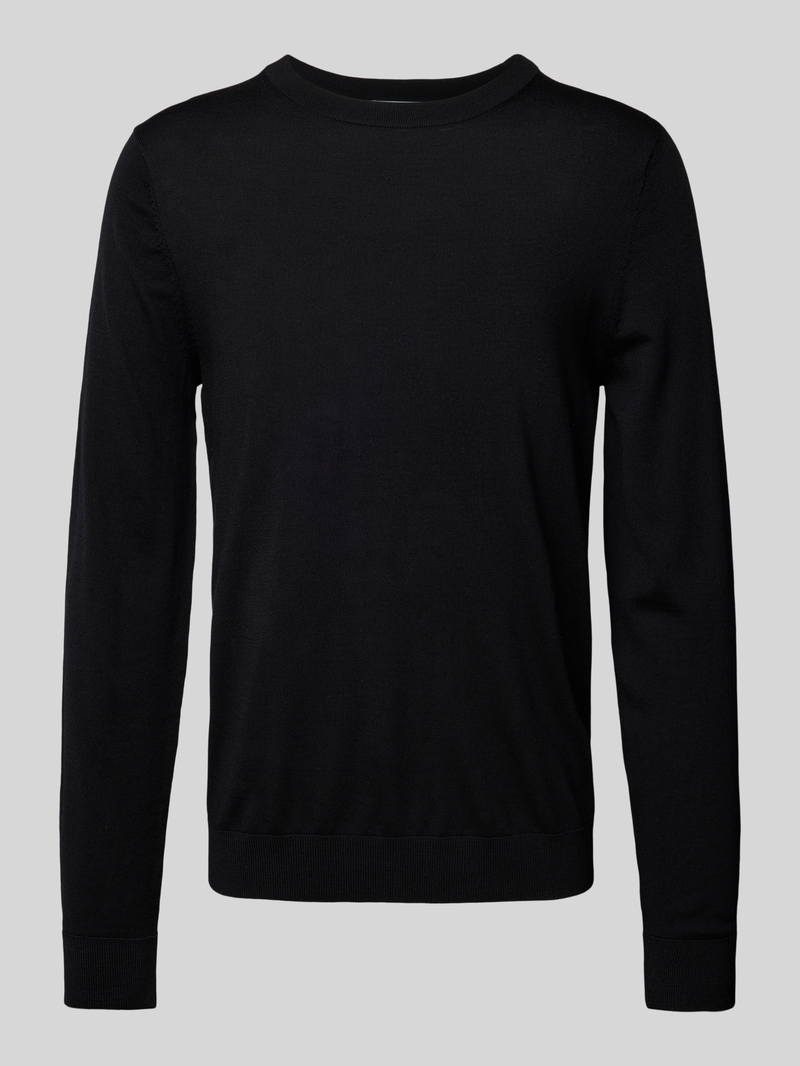 Selected Homme Gebreide pullover met ribboorden model 'TRAY'
