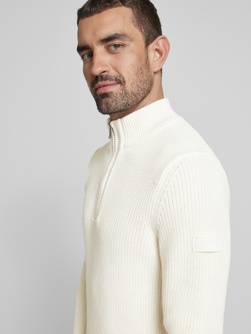 JOOP! JEANS Gebreide pullover met schipperskraag