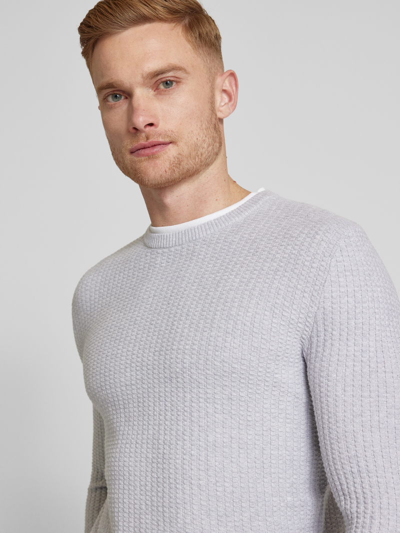Tom Tailor Denim Gebreide pullover in 2-in-1-look