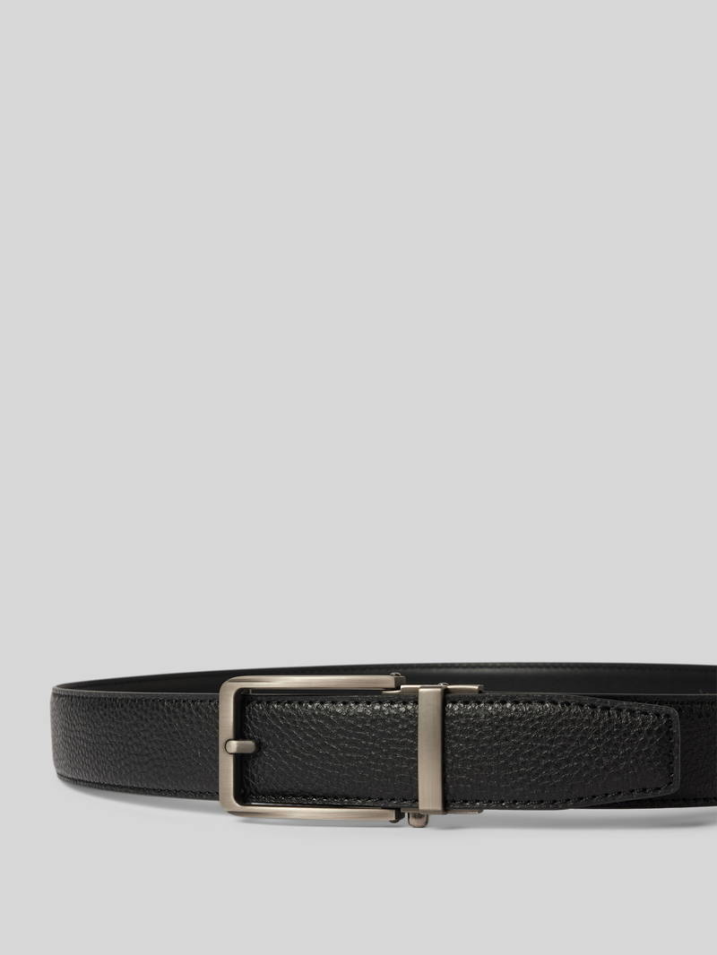 Monti Leren riem met labeldetail model 'Yale'