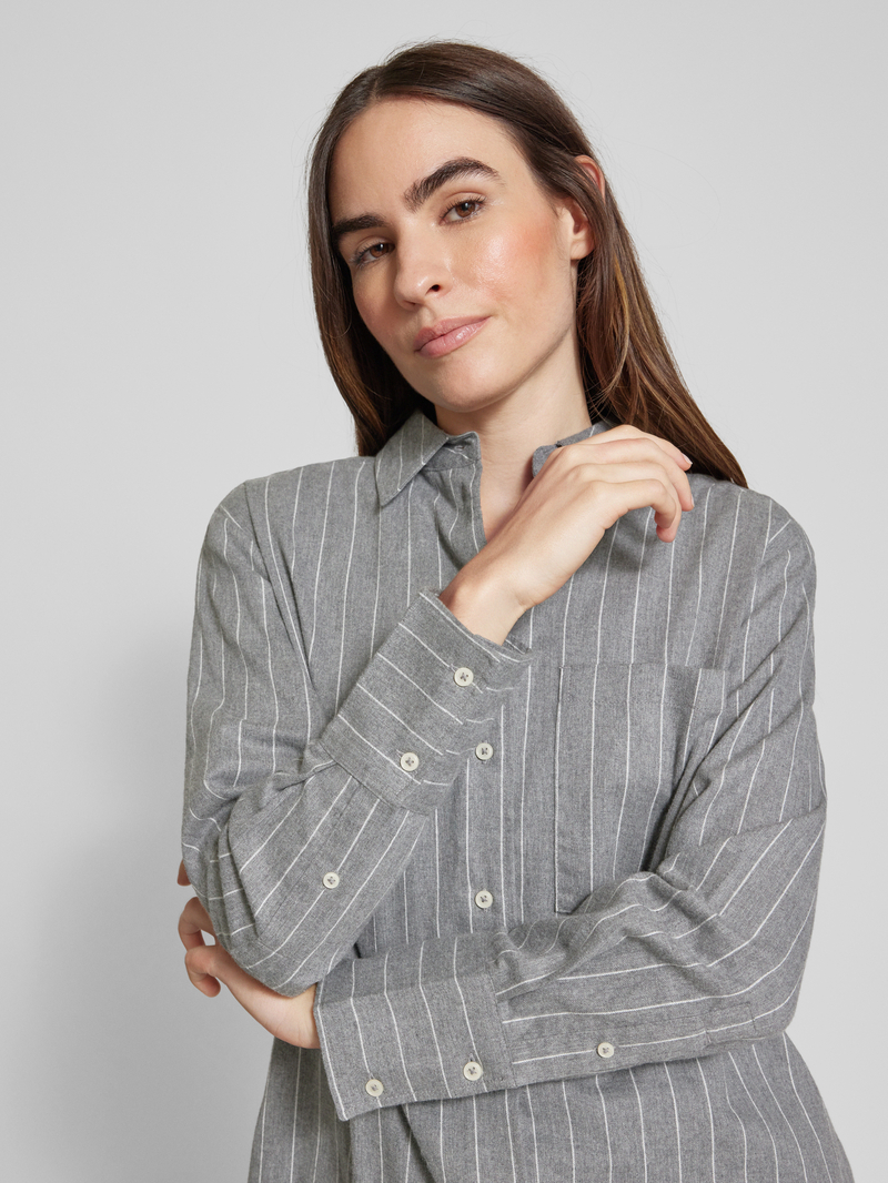 Marc O'Polo Regular fit blouse van katoenflanel