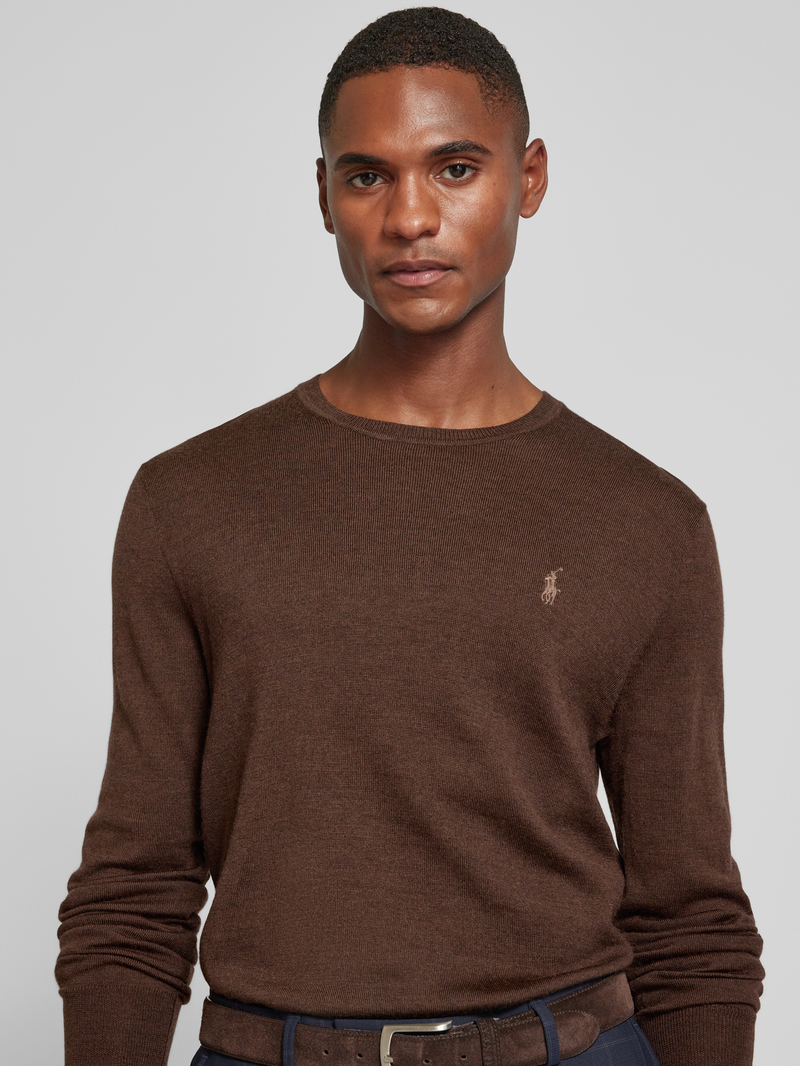 Polo Ralph Lauren Slim fit gebreide pullover van zuivere wol