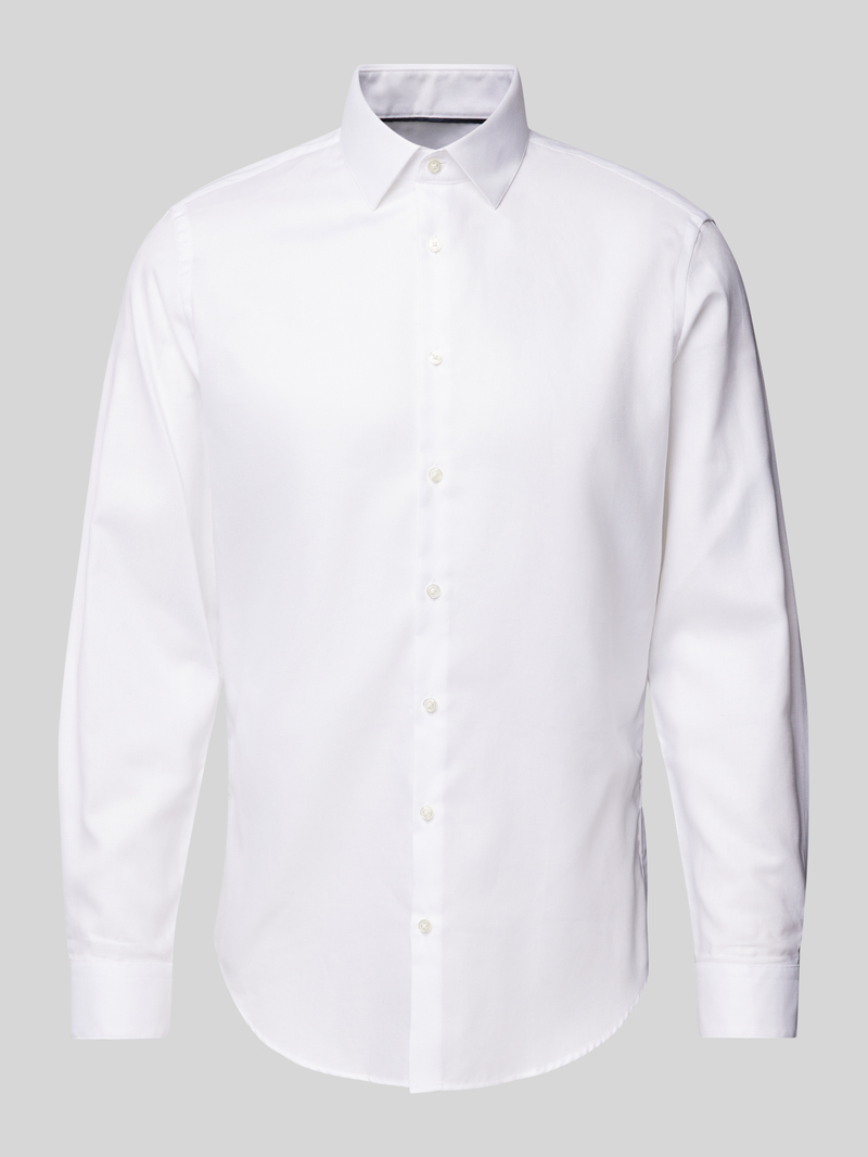 Jake*s Slim fit zakelijk overhemd met kentkraag