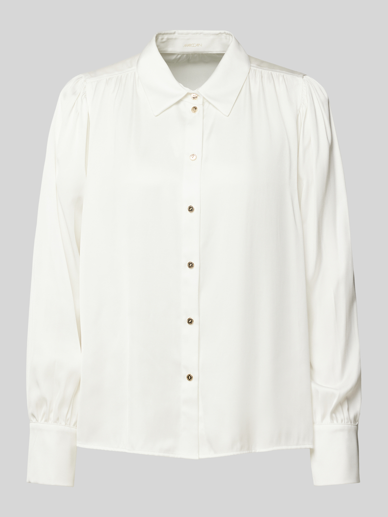 Marc Cain Regular fit overhemdblouse met manchetten