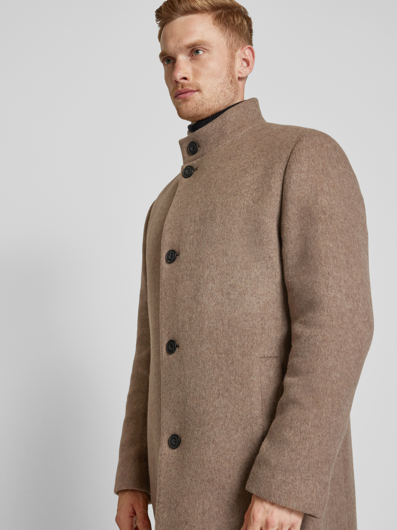 HUGO Lange jas met opstaande kraag model 'Mintrax'