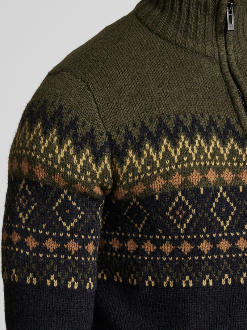 Blend Gebreide pullover met opstaande kraag