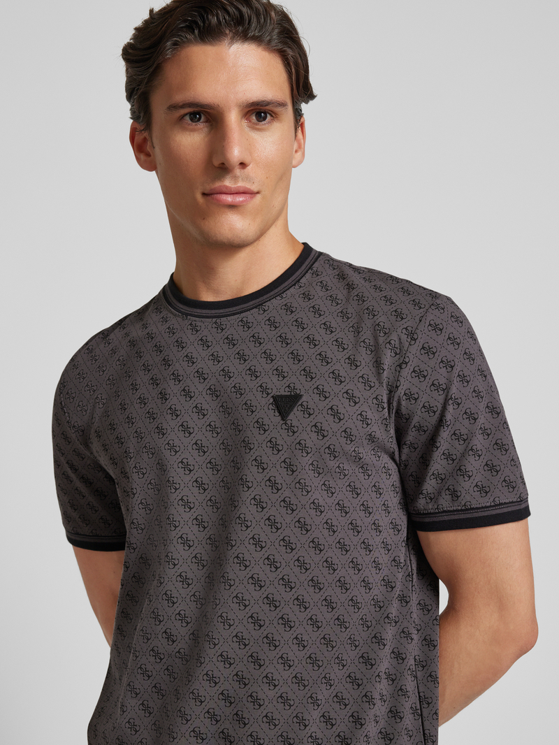 Guess Activewear T-shirt met elastische mouwboorden model 'MARSHALL'