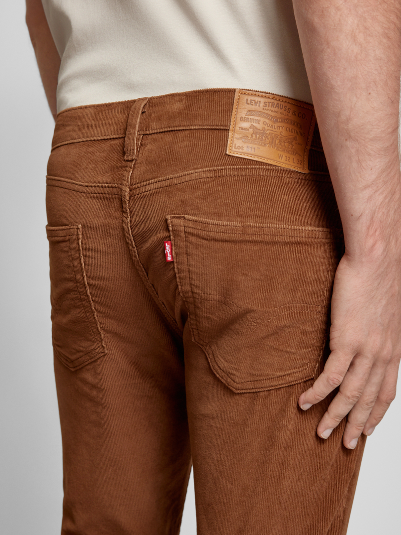 Levi's Slim fit corduroy broek in 5-pocketmodel model '511™'