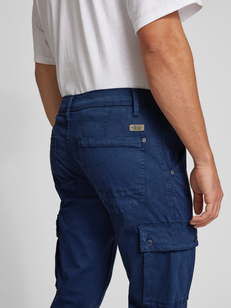 Blend Slim regular fit cargobroek met riemlussen model 'TWISTER'
