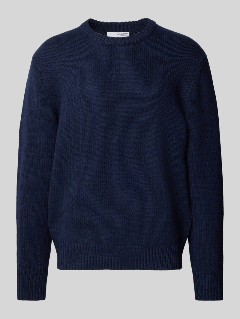 Selected Homme Gebreide pullover met ronde hals, model 'CODY'