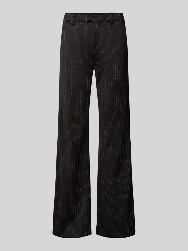 MAC Straight leg stoffen broek met riemlussen, model 'Joanna'