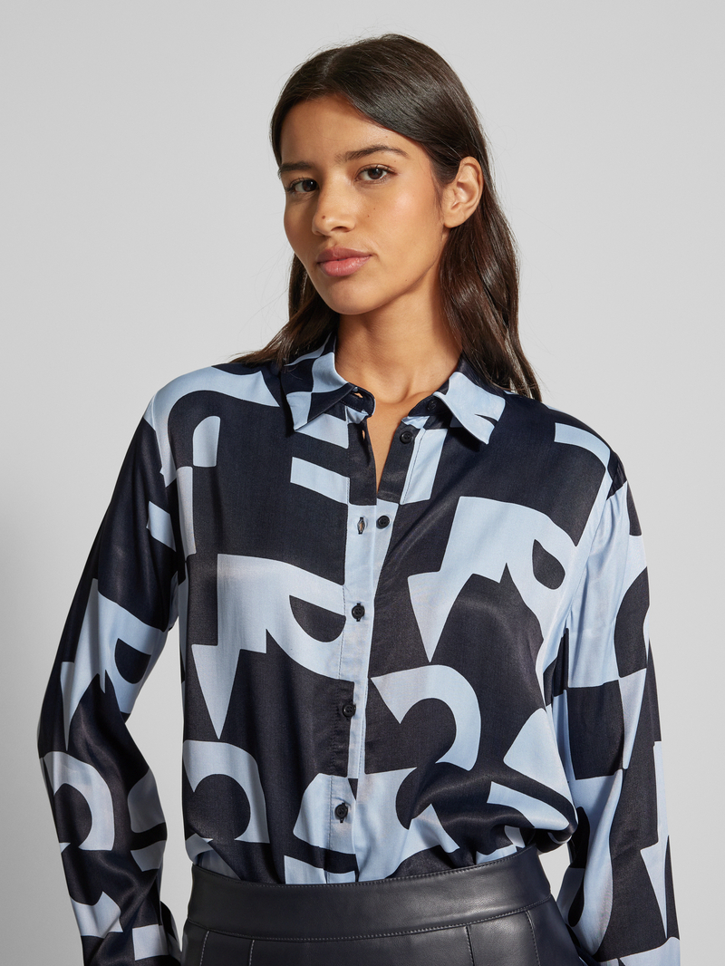 Opus Overhemdblouse met knoopsluiting model 'Falkina'