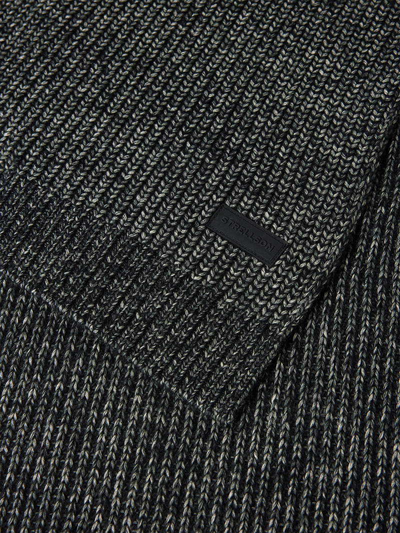 Strellson Sjaal met labelpatch model 'Munir'