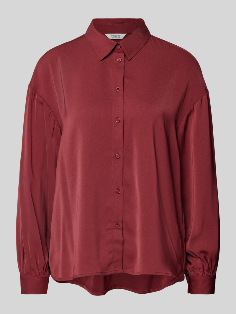 b.Young Regular fit overhemdblouse met overhemdkraag model 'Idona'