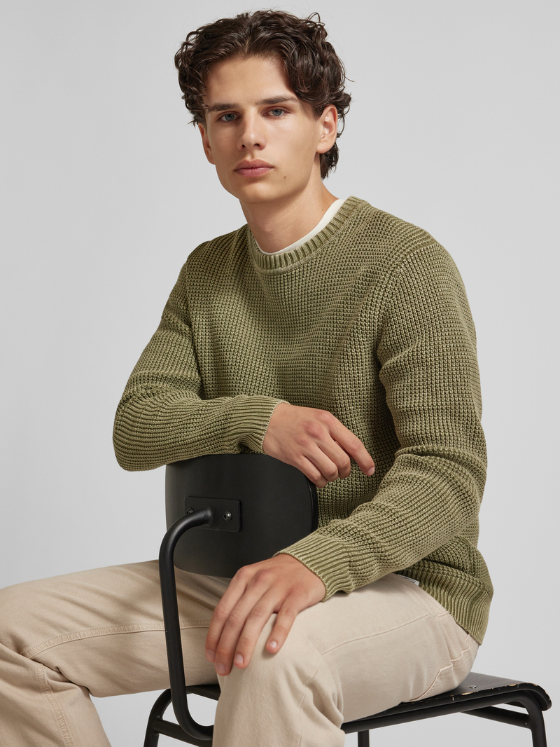 Pepe Jeans Gebreide pullover met labeldetail model 'Maddox'