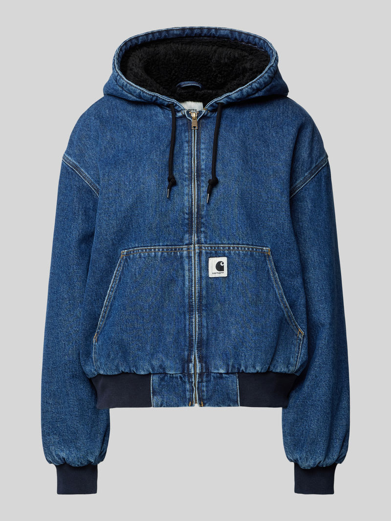 Carhartt Work In Progress Regular fit jeansjack met labeldetail