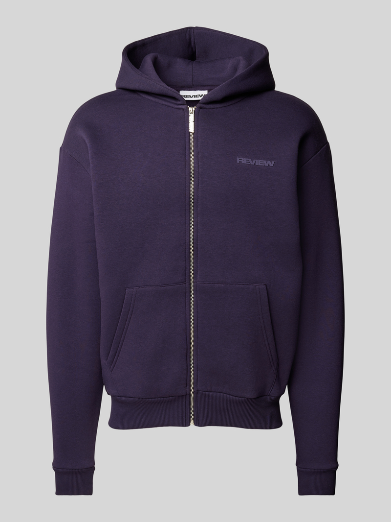 REVIEW Oversized sweatjack met labelprint