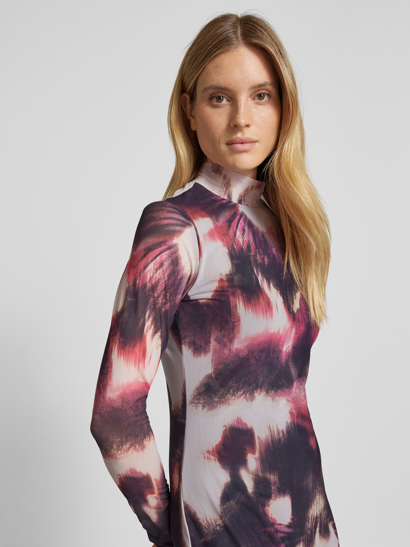 comma Midi-jurk met plooien