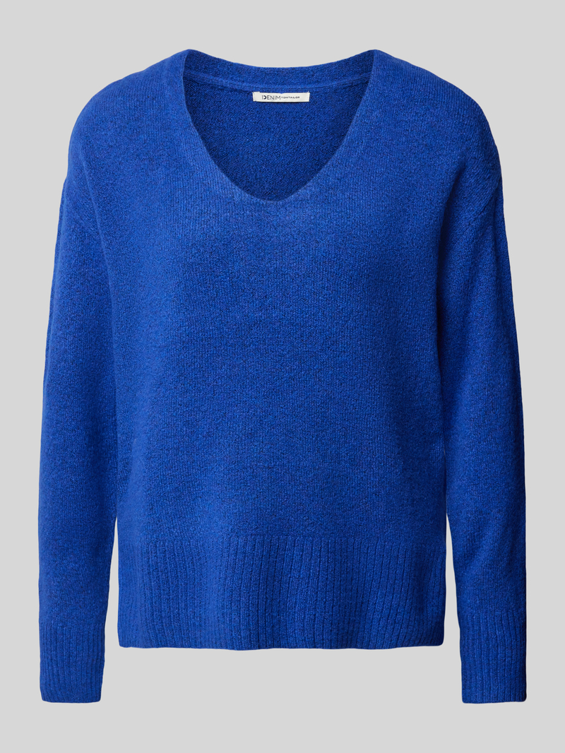 Tom Tailor Denim Relaxed fit gebreide pullover met V-hals