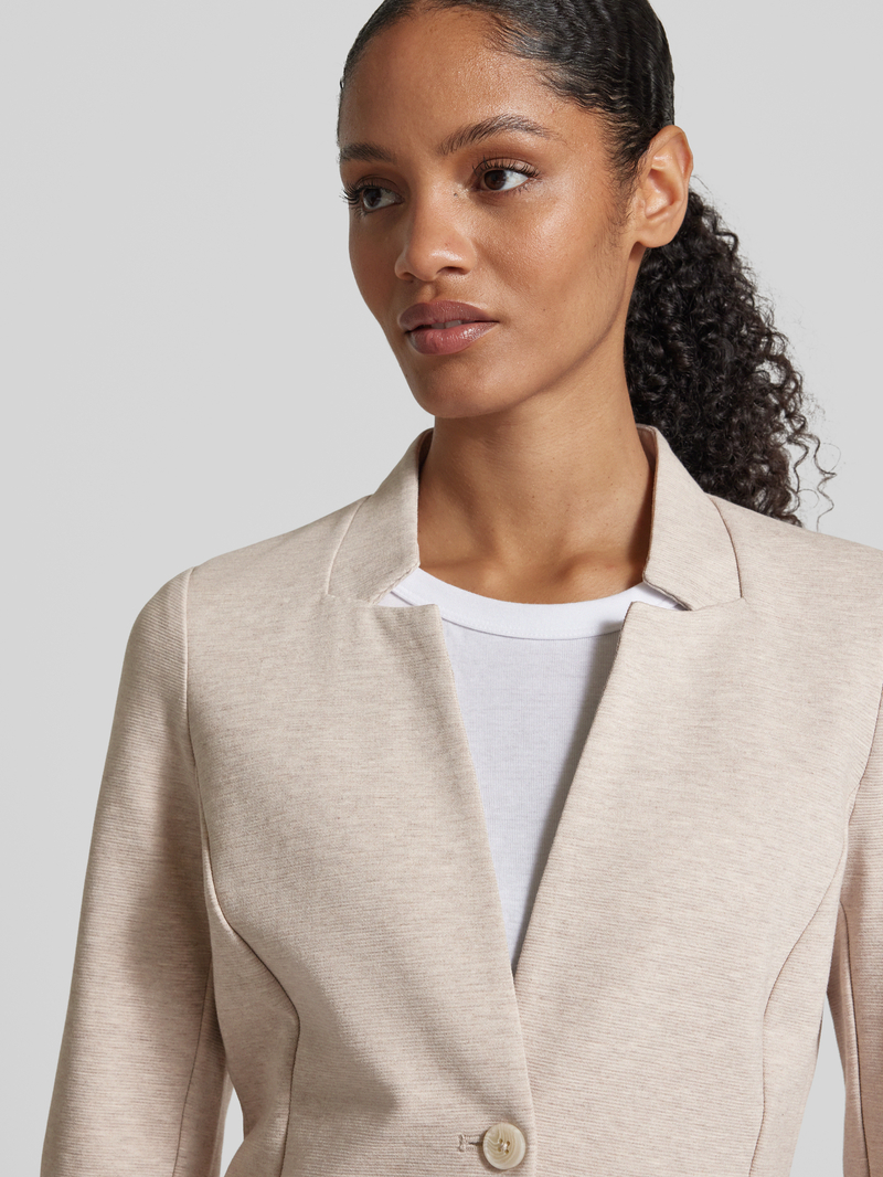 Tom Tailor Shape fit blazer van katoenmix met Ottomaanse structuur
