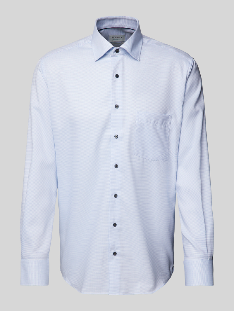ETERNA REGULAR FIT Modern fit zakelijk overhemd met kentkraag
