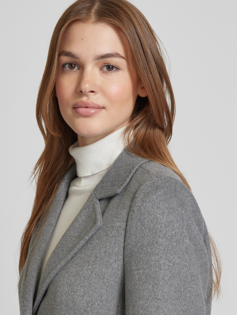 s.Oliver RED LABEL Lange jas met reverskraag