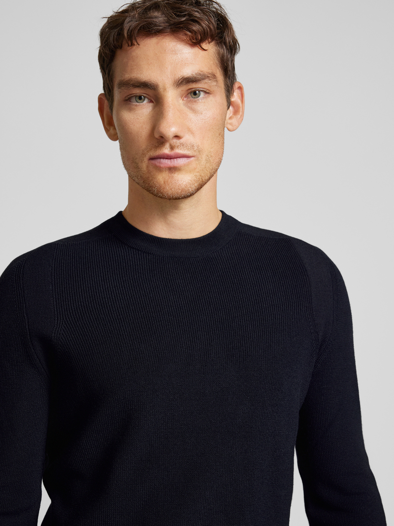 BRAX Gebreide pullover met labeldetail model 'ROY'