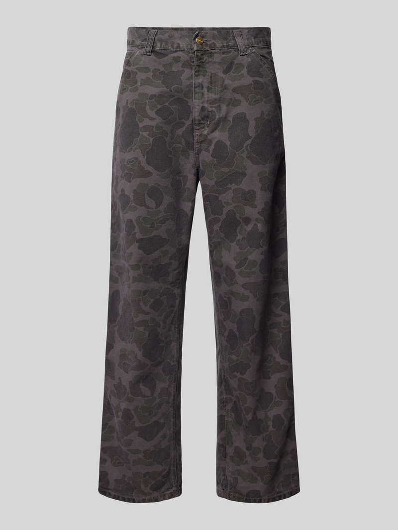 Carhartt Work In Progress Regular fit broek met steekzakken opzij model 'DUCK'