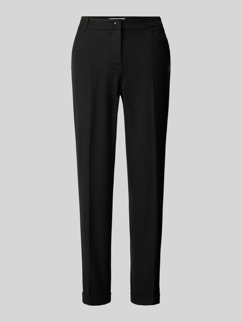 RAFFAELLO ROSSI Tapered fit stoffen broek met persplooien, model 'UTE'