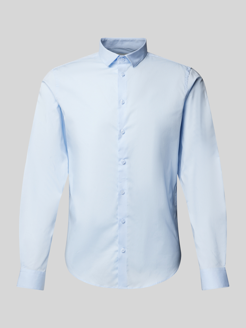 casual friday Slim fit vrijetijdsoverhemd met kentkraag model 'Palle'