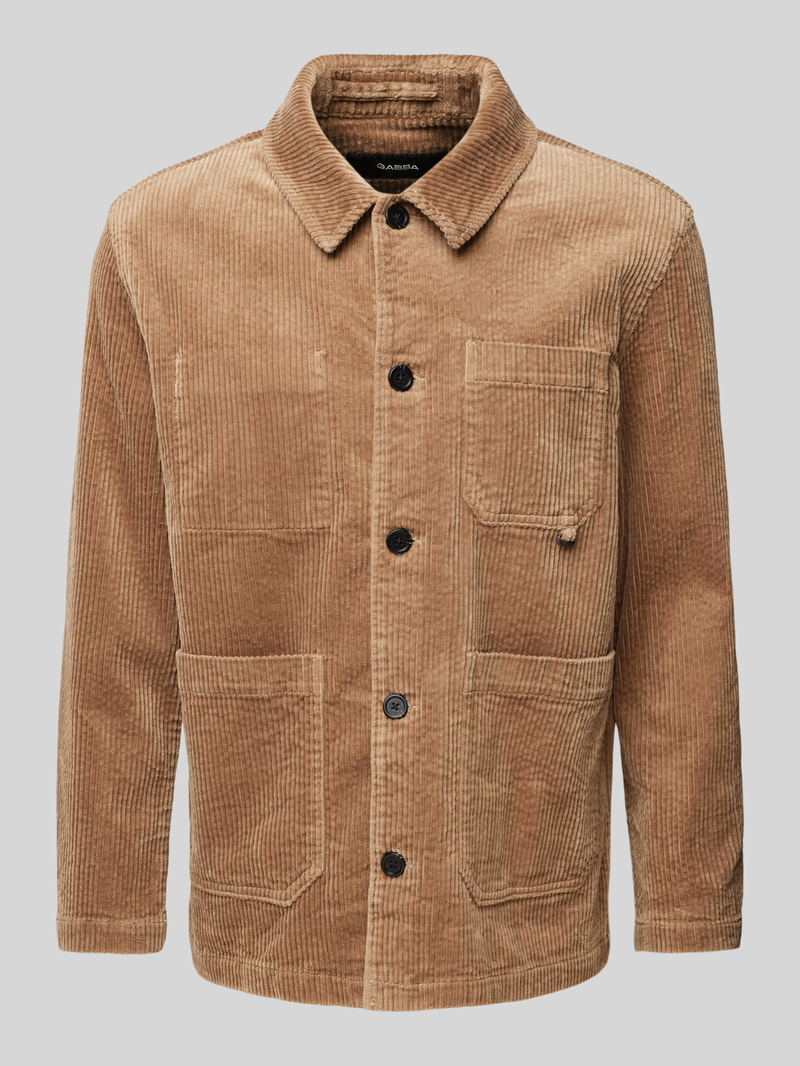 GABBA Regular fit overhemdjack in ribcordlook model 'LIBERE'