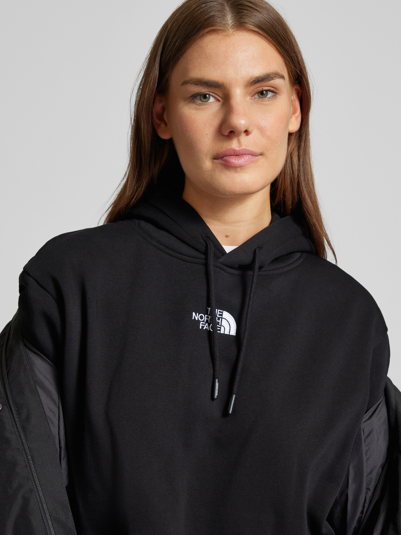 The North Face Korte hoodie met gestikt logo