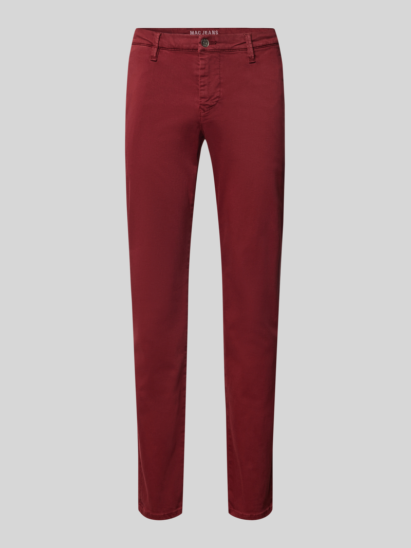 MAC Regular fit broek met riemlussen model 'Lennox'