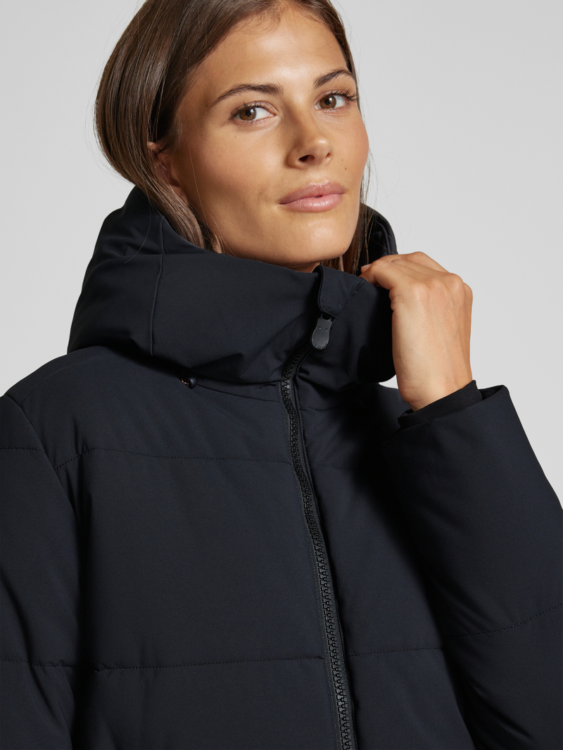 SAVE THE DUCK Gewatteerde lange jas met capuchon model 'MISSY'