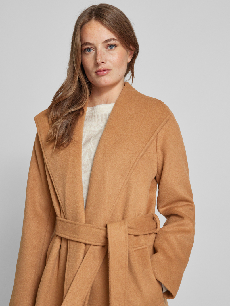 Selected Femme Lange jas met tailleriem model 'ROSA'