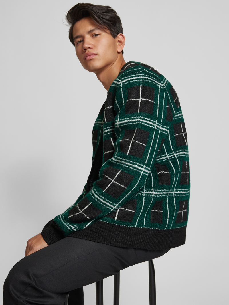 Dickies Cardigan met labelpatch model 'STEVENSVILLE