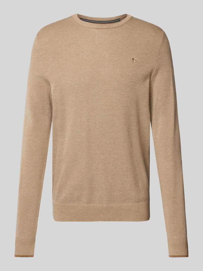 Lerros Gebreide pullover met ribboorden