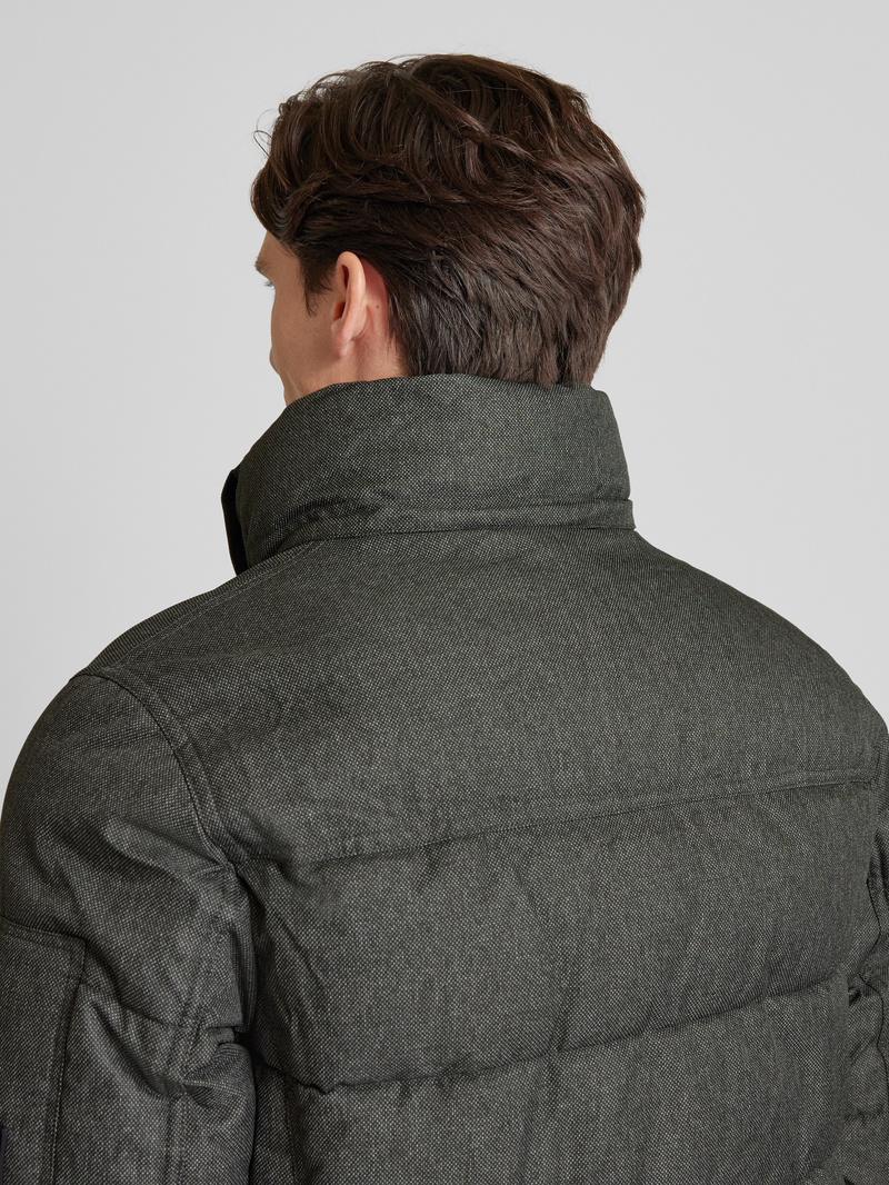 Tom Tailor Regular fit gewatteerd jack met afneembare capuchon